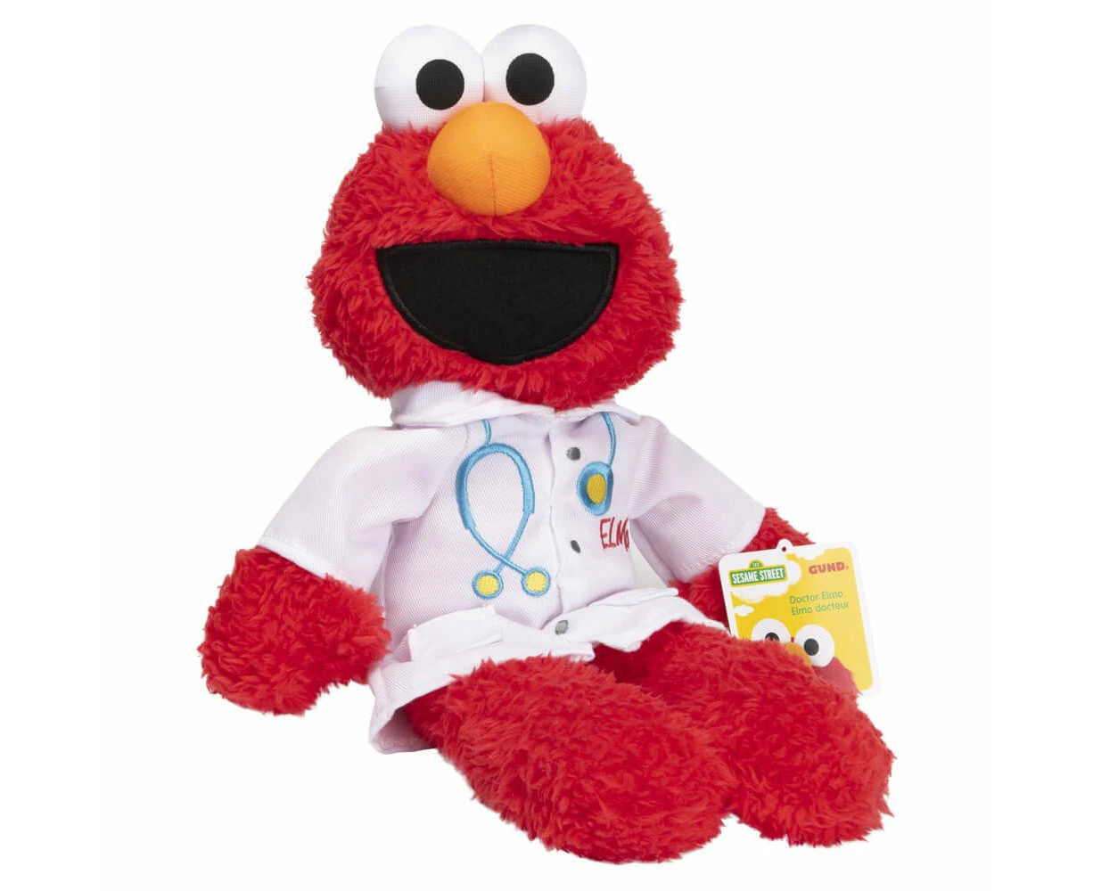 Sesame Street Doctor Elmo Take-Along Buddy Plush