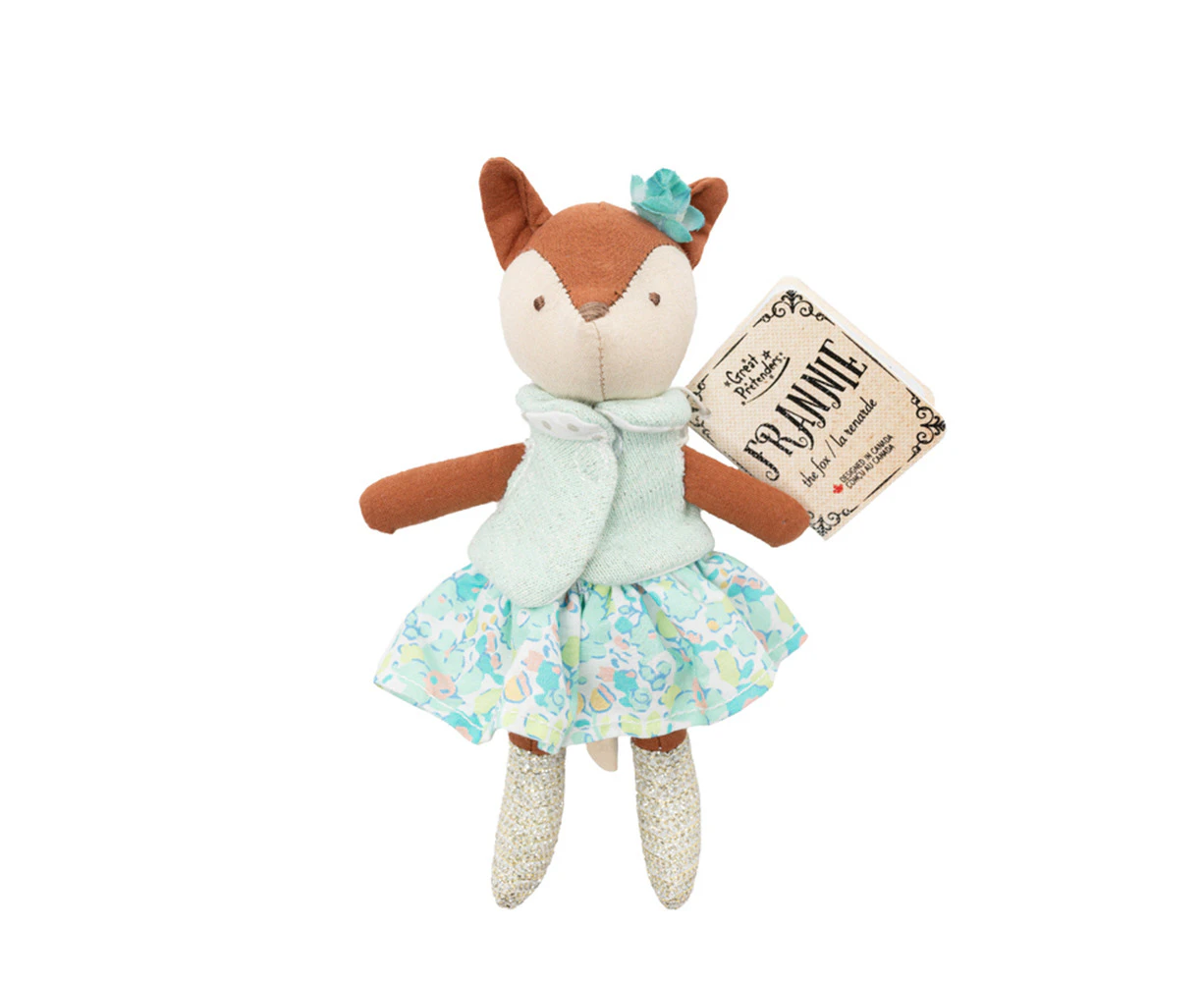 Great Pretenders Frannie The Fox Mini Plush Kids/Children 16cm Soft Toy 3y+