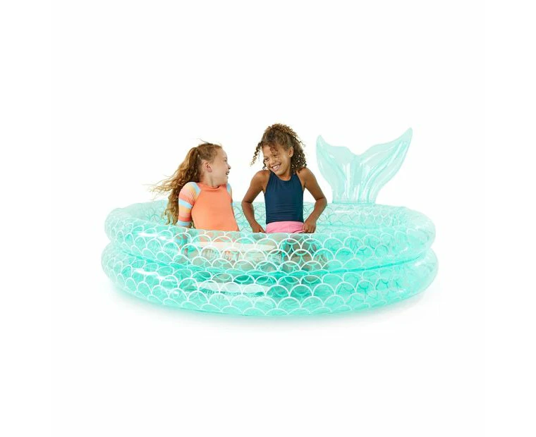 Inflatable 2 Ring Mermaid Pool - Anko