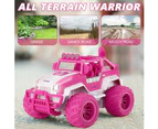 WSECOMM 1:12 Remote Control Car, Pink Cars for Girls, 2.4Ghz Rechargeable Off-Road Truck Vehicle Car Toy with Headlights, Birthday Gift for Kids