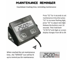 Motorcycle Tachometer, Digital Tachometer, Inductive Hour Meter for 2-Stroke and 4-Stroke Small Engine, Replaceable Battery Waterproof Tachometer