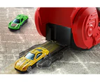 Truck Car Dinosaur Transport Carrier with 6 Pull Back Car Toy for Kids-Red