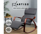 Artiss Rocking Chair Cushion Wooden Armchair Recliner Chairs Lounge Dining Nursing Seat Reading Seating Chaise Lounges Home Living Room Bedroom