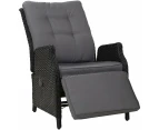 Gardeon Recliner Chair Sun Lounge Setting Outdoor Furniture Patio Wicker Sofa