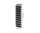 Fit 20 Pairs Over the Door Shoe Organizer for Closet with Large Deep Pockets 10 Tier Shoe Holder Hanging Boots Storage