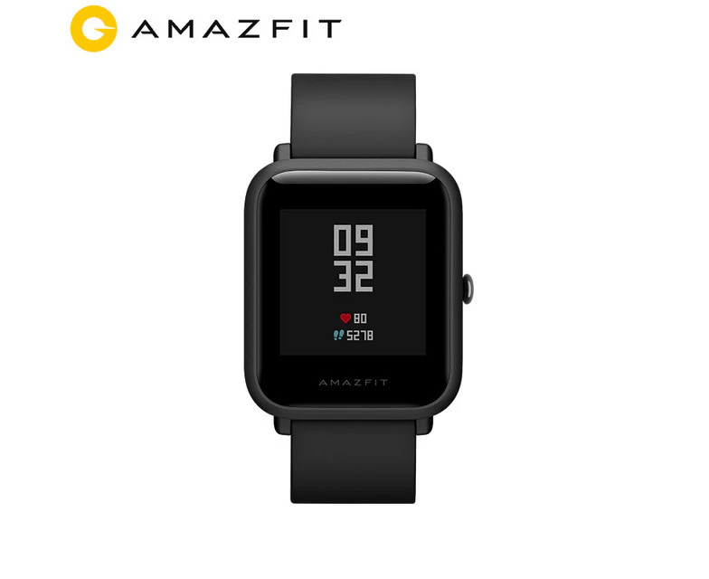 Huami Amazfit Bip Smart Watch Bluetooth Gps Sport Heart Rate Monitor Ip68 Waterproof Call Reminder Mifit App Alarm Vibration Black