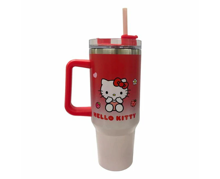 1.18L Pink Hello Kitty Stainless Steel Rambler Tumbler