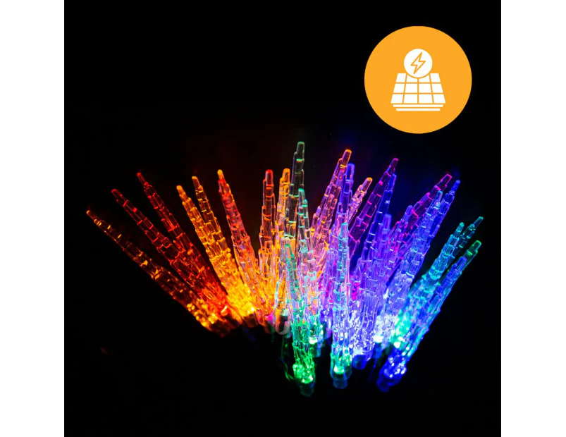 Solar Icicle Strand 30 Pack – Available in 2 Colors - Multicolor