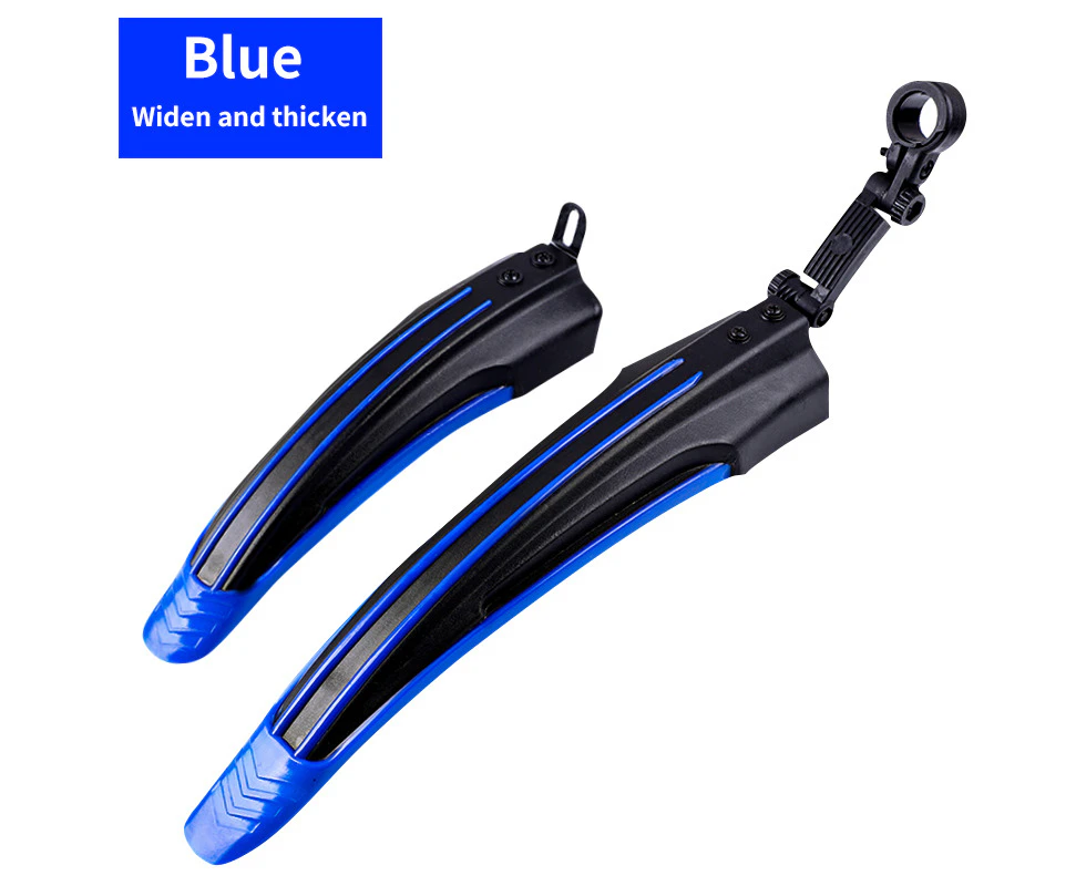 (D Style Blue)Maxpower Bicycle Fenders Cycling Front Rear Mudguard Wings For Mountain Bike Mud Guard Quick Release Bike Fender