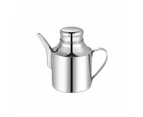 Oilcan Vinegar Dispenser Stainless Steel Oil Kettle Edible Soy Sauce Bottle-7x11cm-A