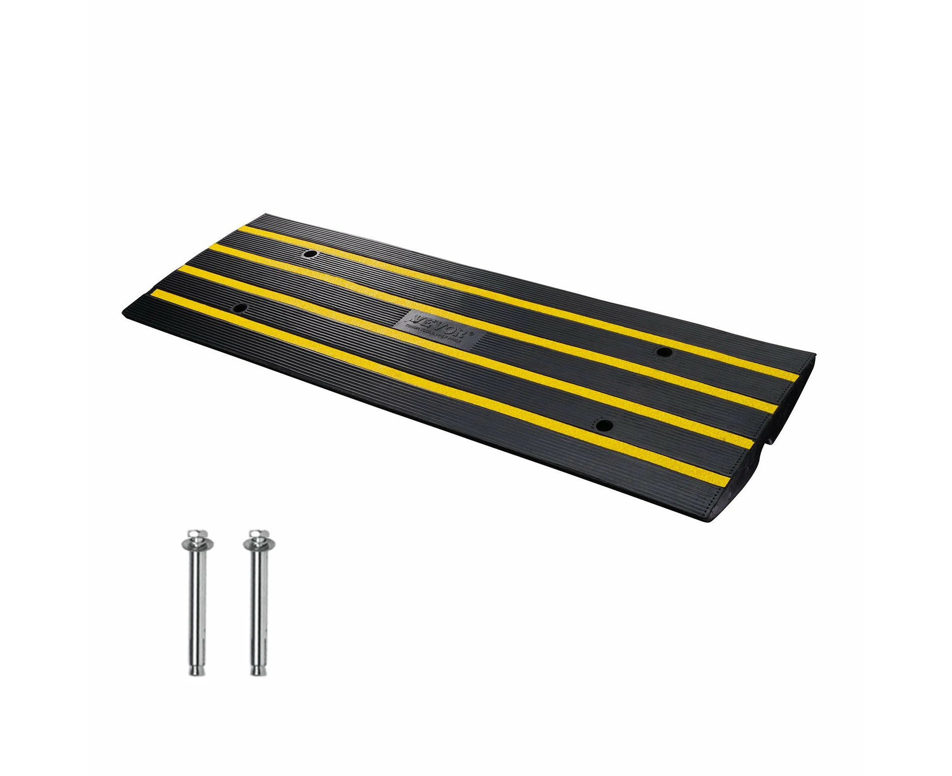 VEVOR Curb Ramp, 6.5 cm Rise Rubber Driveway Ramps, Heavy Duty 15 tons Weight Capacity