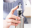 Leak-proof Oil Bottle Stainless Steel Vinegar Dispenser Home-200ml