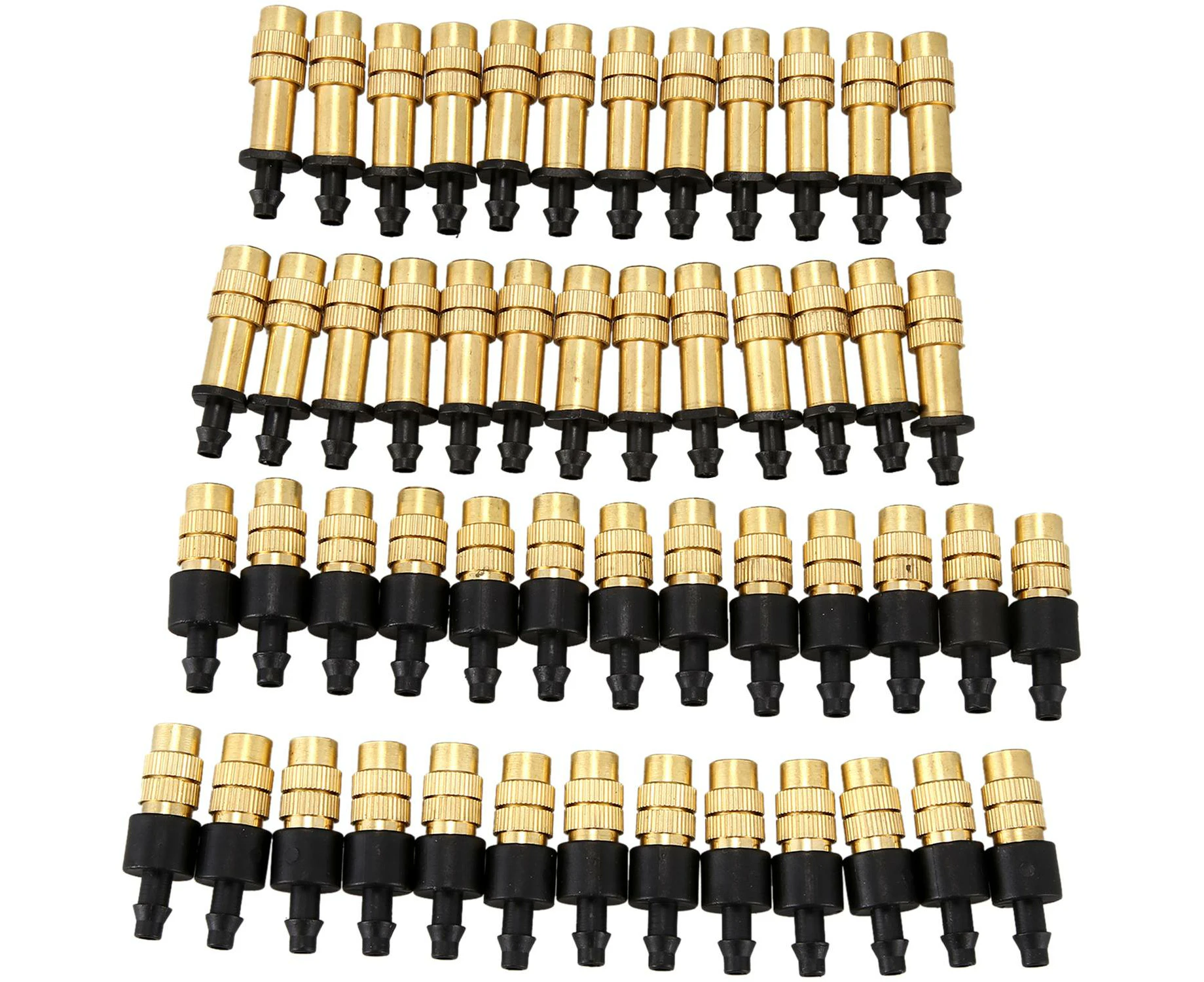 50PCS Adjustable Sprayer Brass Misting Nozzle Atomizing Sprinkler for Mini Drip Garden Watering Irrigation