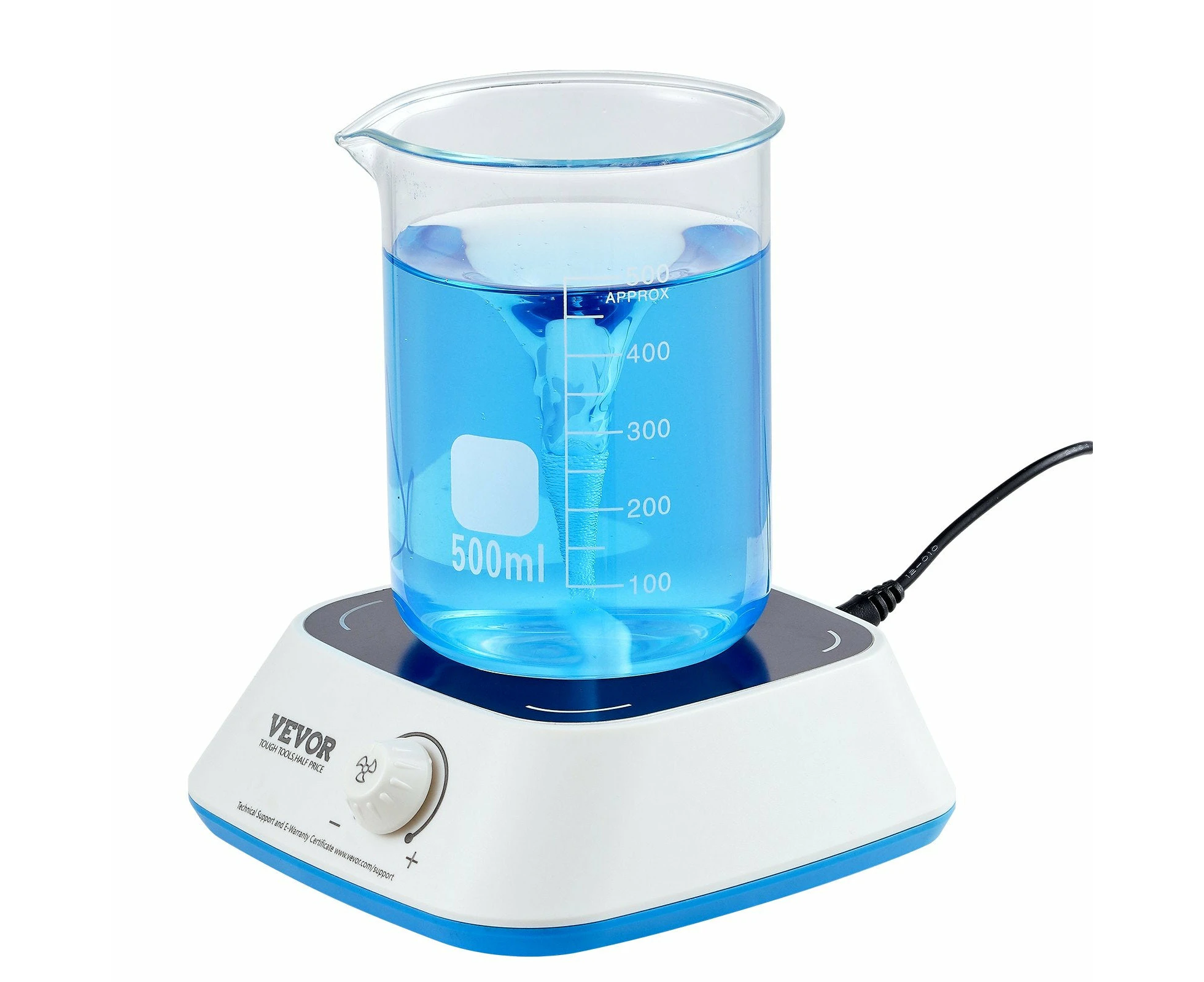 VEVOR Magnetic Stirrer, 0-2000 RPM Stir Plate with Adjustable Speed Knob, 3000mL