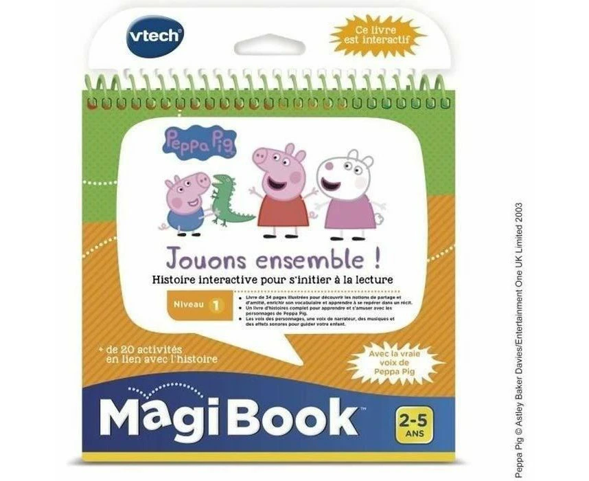 VTech MagiBook Interactive Learning Book - Peppa Pig Edition for Early Development - Learn French | Ideal Christmas Present