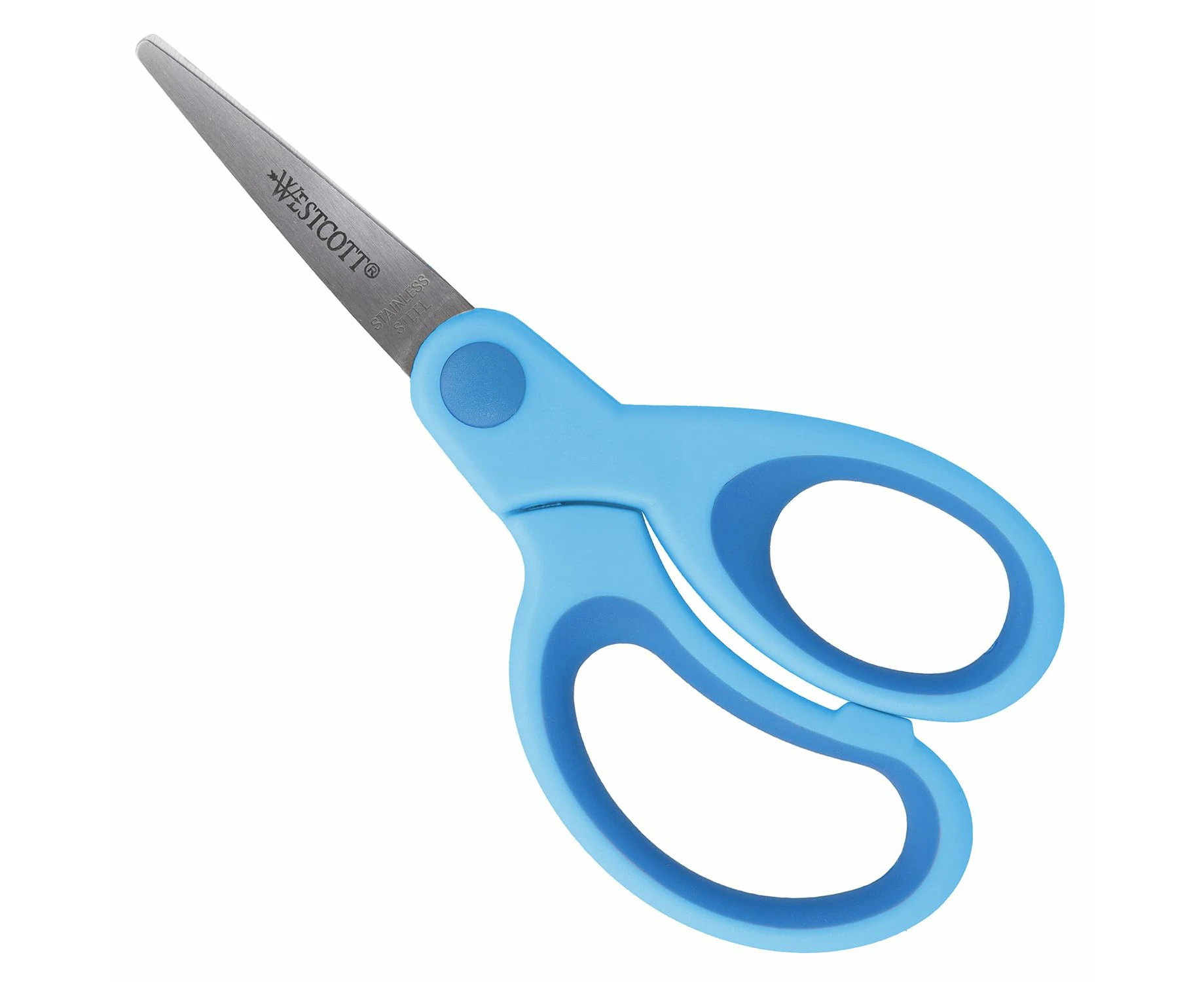 Westcott E-21583 00 Softgrip Kids Scissor, pointed tip, 5"/13 cm, blue