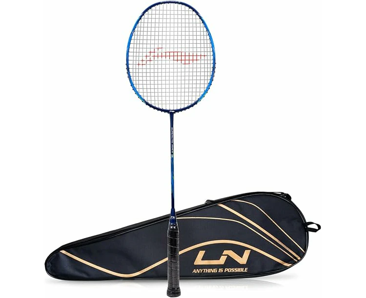 Li-Ning G-Force Superlite Max 9 Carbon Fibre Badminton Racket with Free Full Cover(80 Grams. 30 Lbs)