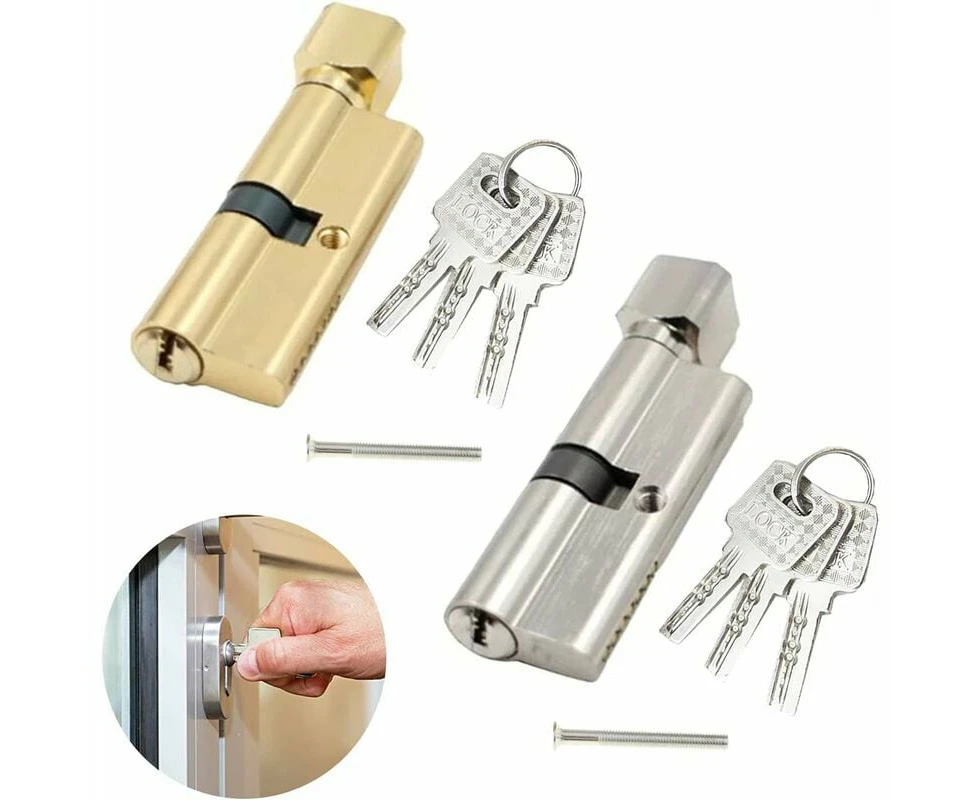 70mm*29mm Cylinder Security Lock Cylinder Home Cylinder Lock Knob Exterior Door Entry Euro Cylinder Door Lock Lock