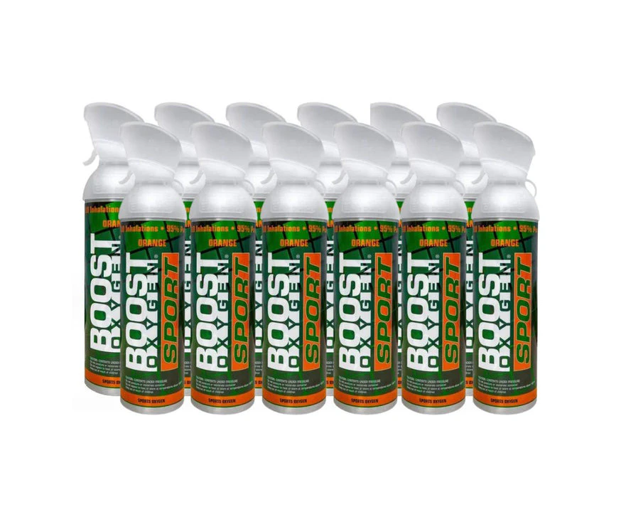 24x 10 Litres of Boost Sport Oxygen in a Can Supplemental - 200 Breath (Large)