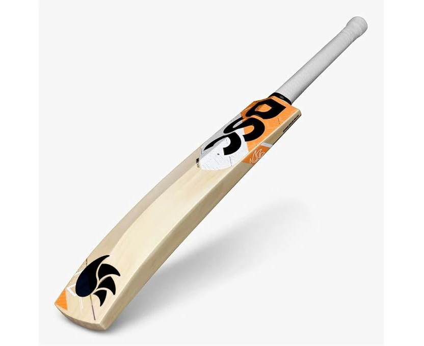 DSC Krunch Series 500 English Willow Cricket Bat, Size: Short Handle | Pro-Grade | Curved Blade | Designed for Powerful & Dominating Stroke