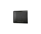 Plain Leather Wallet in Black