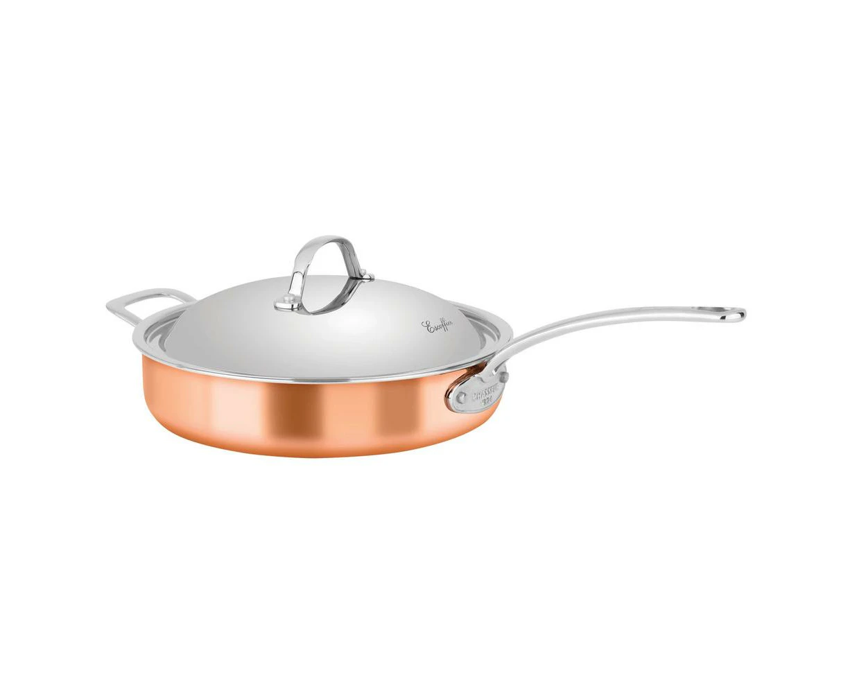 Escoffier Induction Saute Pan With Helper Handle - 28x6cm