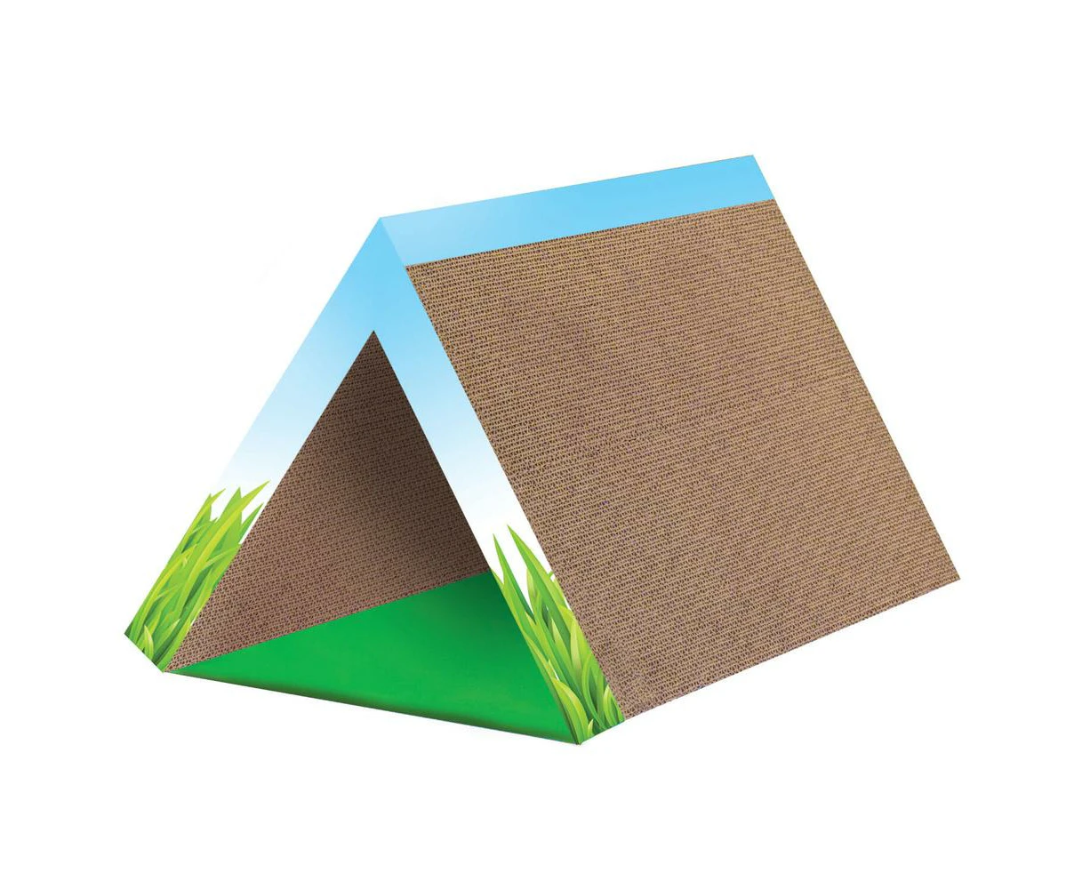 Fold Away Cardboard Cat Scratcher & Tunnel