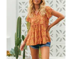 JAASE Day Dream Sun Print Ella Top - Orange