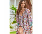 JAASE Field Day Print Briana Midi Dress