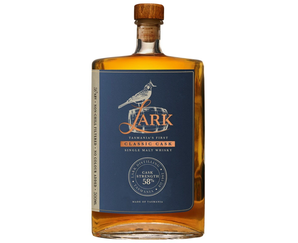 Lark Cask Strength Single Malt Whisky - 500ml