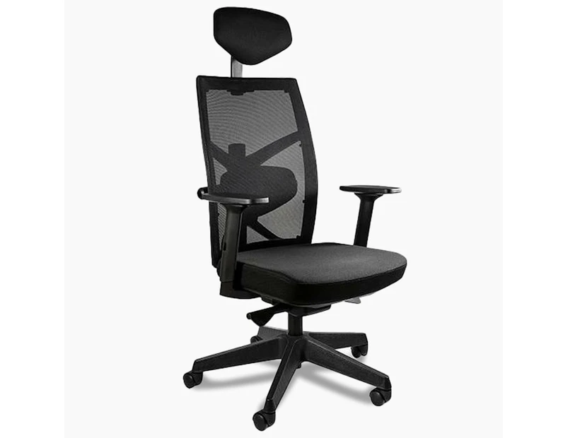 Desky Elite Ergonomic Chair with Headrest - Fully Adjustable Mesh Office Chair