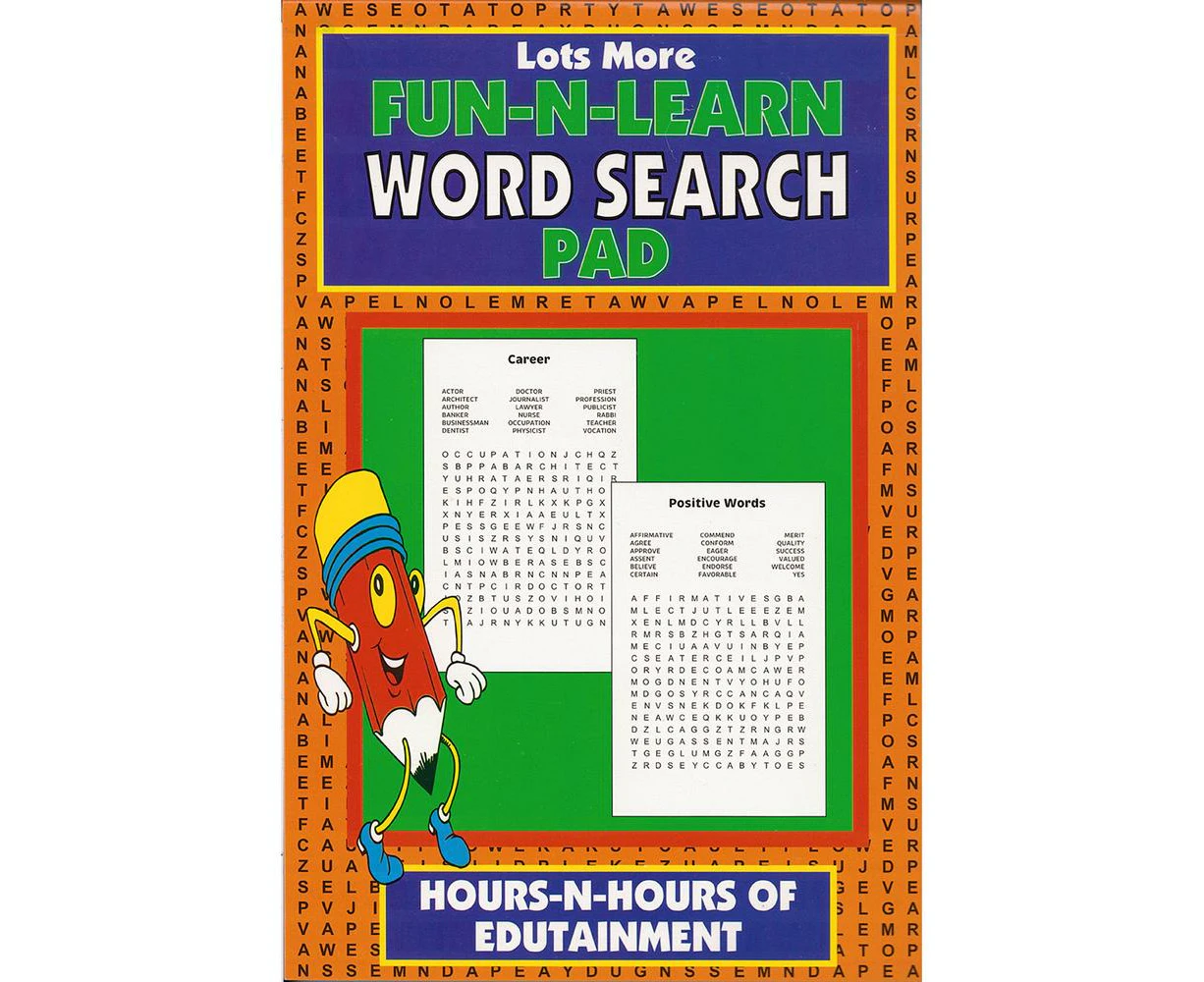 Lots More Fun-N-Learn Word Search Pad