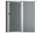 Garden Shed Grey 180.5x97x209.5 cm Galvanised Steel