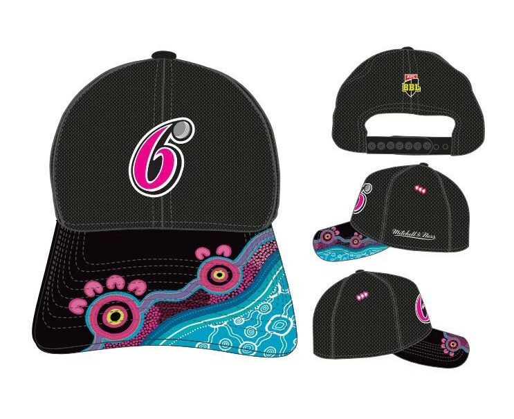 Sydney Sixers Big Bash BBL Cricket Players Indigenous Training Cap/Hat!