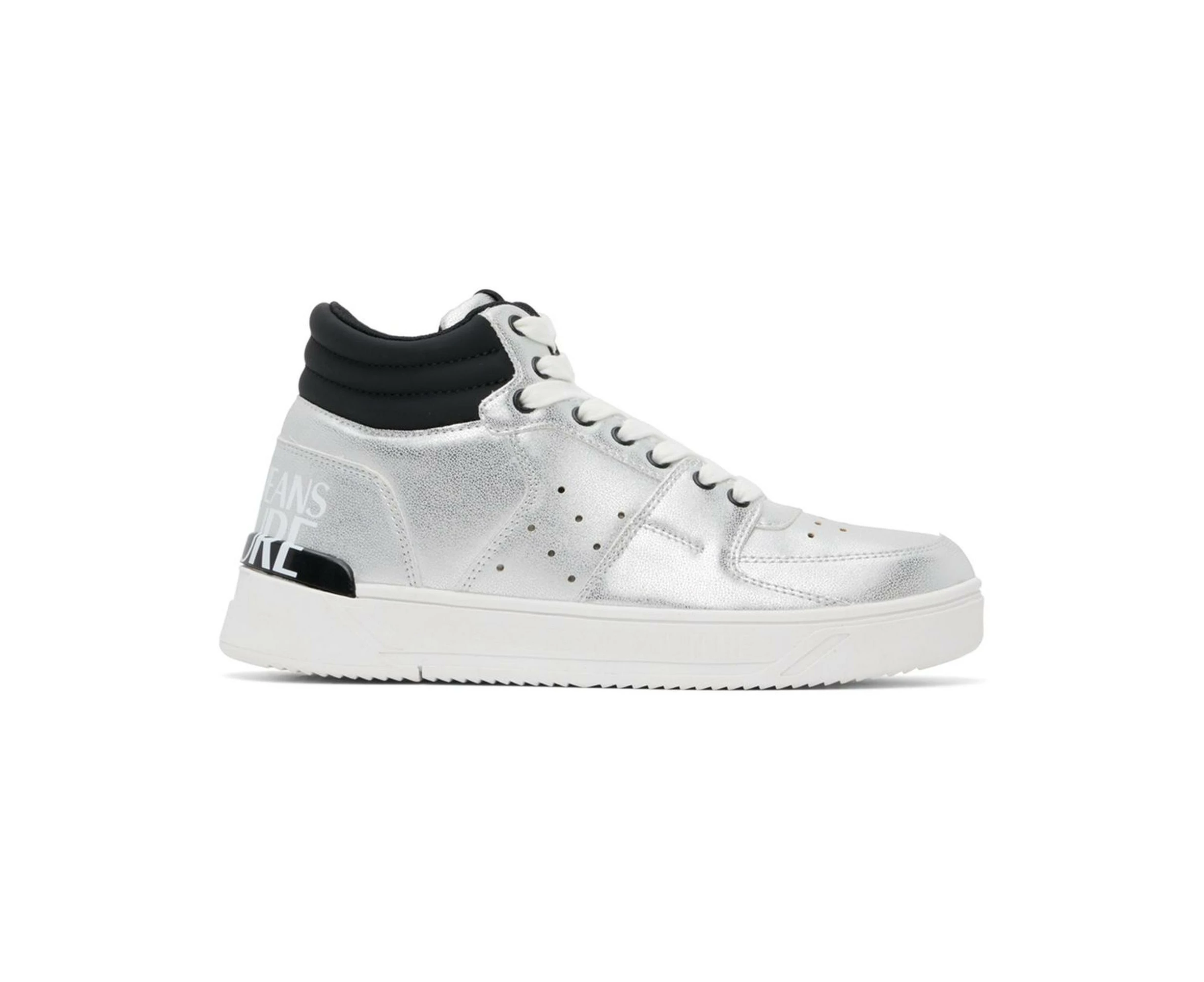 Versace Jeans Couture Versus High Top Sneakers Silver