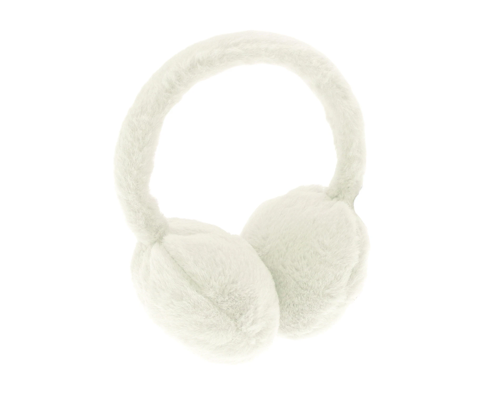 Ribbon Faux Fur Earmuffs (Ecru) - RW10377