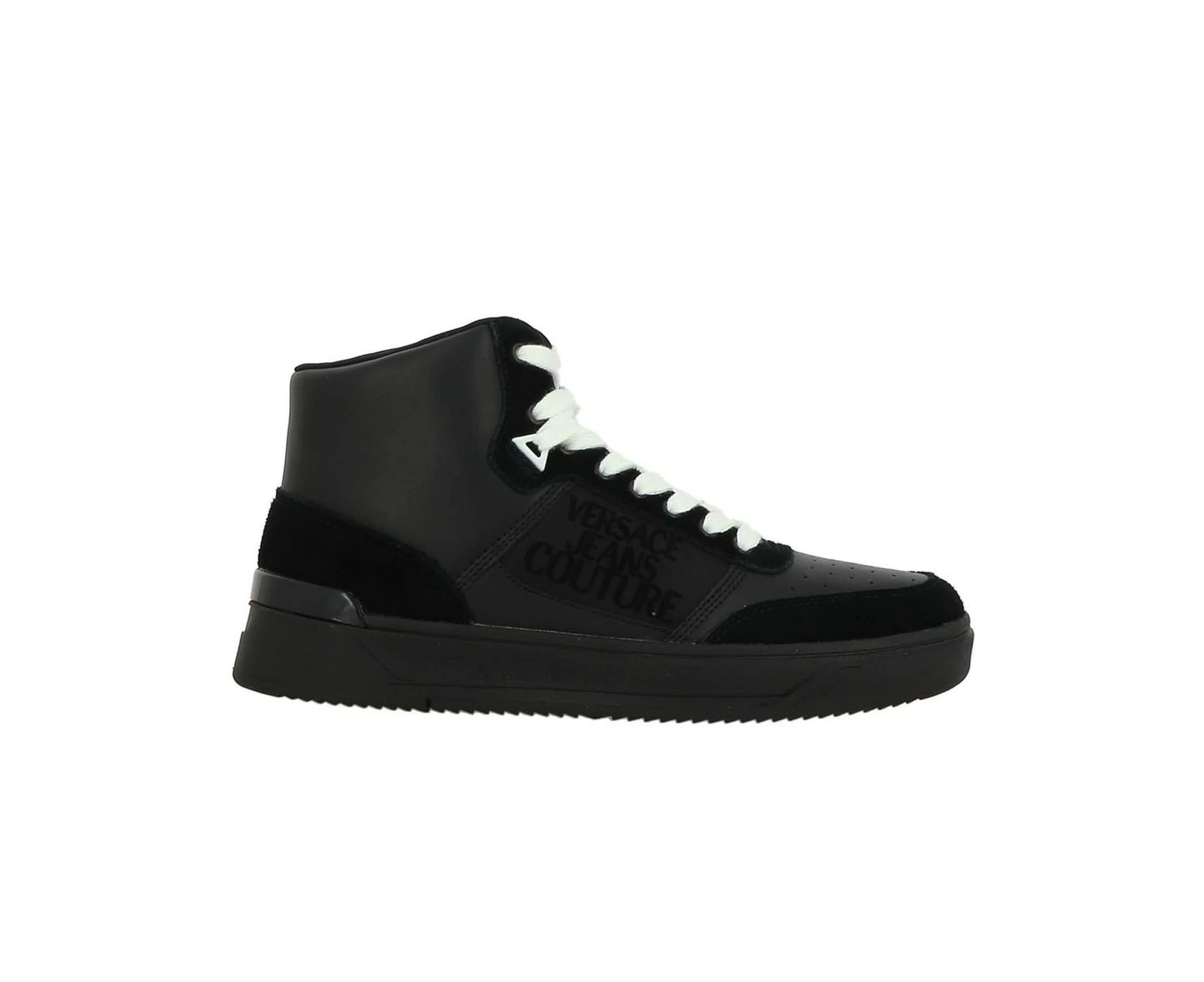 Versace Jeans Couture Mens Black HighTop Sneakers