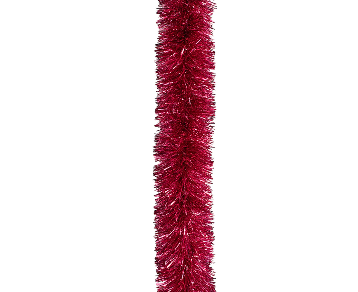 5x Luxury Christmas Tinsel Garland - Hot Pink(2M)