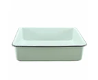 Falcon Country Vintage Style Enamel Brownie Pan Duck Egg Blue