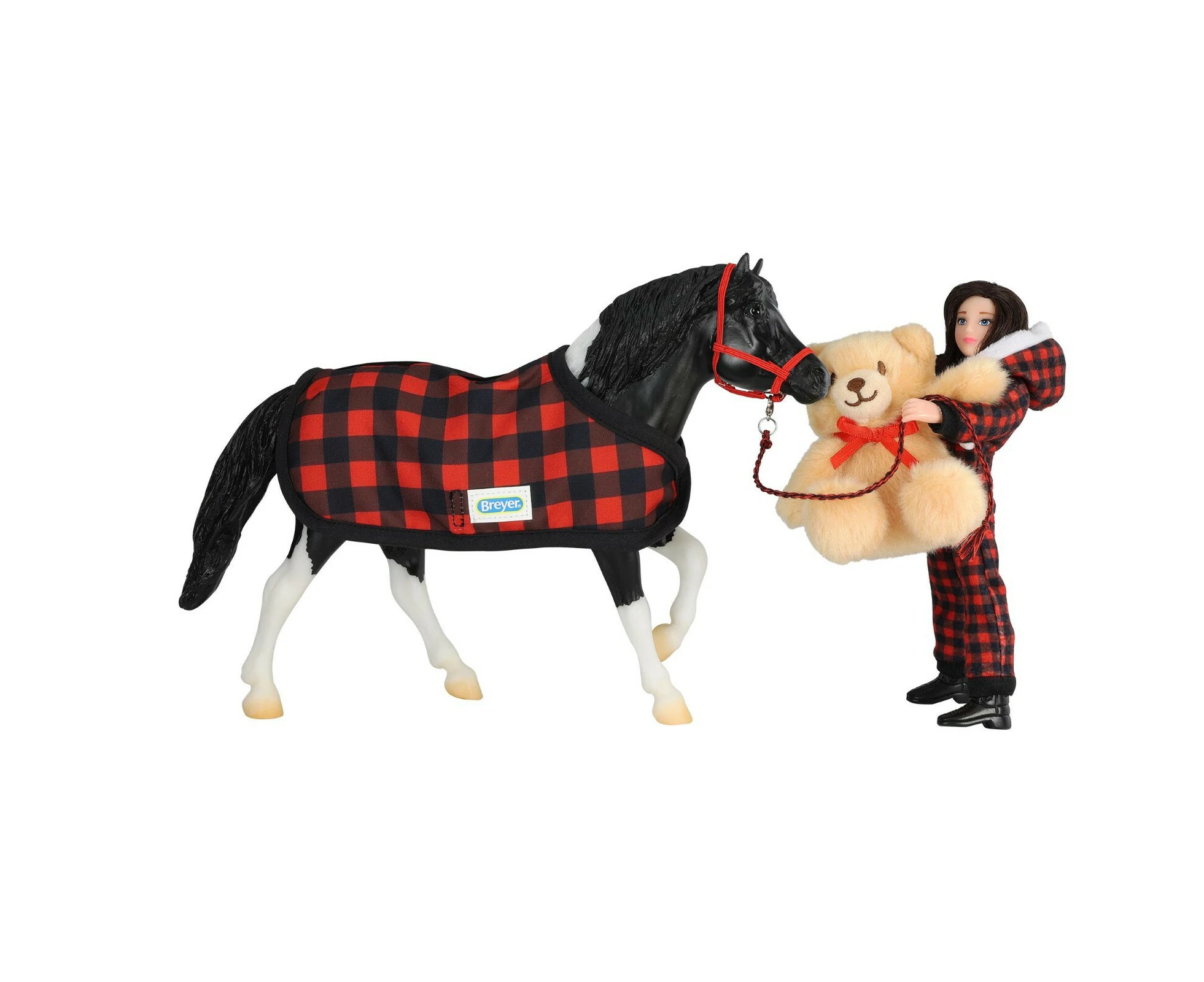 Breyer Horses Holiday Pajama Party Horse and Rider Set Traditional 1:9 Scale