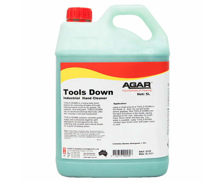 Agar Tools Down Industrial Workshop Hand Cleaner 5Lt