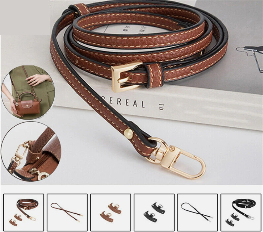 Handbag Belts Genuine Leather Strap Hang Buckle Bags Accessories For Longchamp-Main Image Style