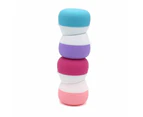 4pc 20ML Silicone Travel Jars Portable Cosmetic Lotion Cream Containers Pill Box