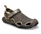 Crocs Mens Swiftwater Mesh Deck Outdoor Athletic Lightweight Sandal - Espresso