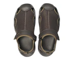 Crocs Mens Swiftwater Mesh Deck Outdoor Athletic Lightweight Sandal - Espresso