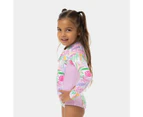 Tropical Long Sleeve Swim Surfsuit, Piping Hot