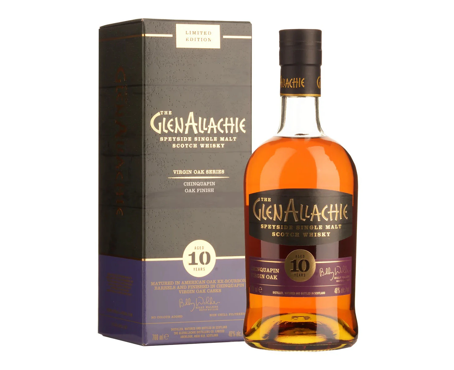 Glenallachie 10 Year Old Chinquapin Virgin Oak Finish Single Malt Scotch Whiskey 700ml