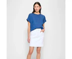 Target European Linen Roll Cuff T-Shirt