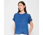 Target European Linen Roll Cuff T-Shirt