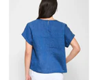 Target European Linen Roll Cuff T-Shirt